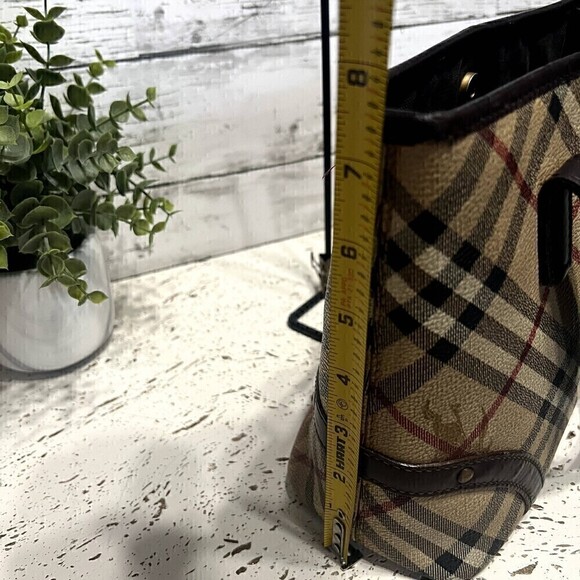 Vintage Burberry London Check  Mini Tote Bag Nova Plaid Bag Classic - Picture 12 of 15